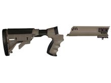 Advanced Technology Talon Tactical 6-Position Collapsible Stock and Forend Set with Triton Mount & Scorpion Recoil System Mossberg 500, 590, 835, Maverick 88 12 Gauge Desert Tan 