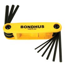 Bondhus Fold-Up ProGuard GorillaGrip Hex End 5/64" to 1/4" Yellow