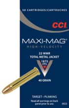 CCI Maxi-Mag 22 WMR HS TMJ x50