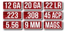 MTM Étiquettes Calibre pour Boîte de Munitions Mags 8-Pack