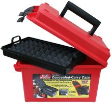 MTM Handgun Conceal Carry Case Red