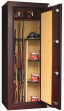 Infac PK60 Presidential 18 Scoped Rifles Safe With 2 Wooden Shelves Electronic Lock Red