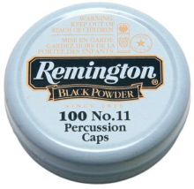 Remington No 11 Amorces à Percussion Poudre Noire x100