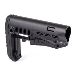 Kiro CRAS Compact Rapid Adjustment Stock for AR15 with QD Sling Mount Black (Commercial-Spec)