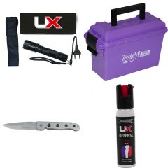 Kit Packed N’Ready  MTM AC30T + Matraque Umarex UX 800002 + Umarex Shoker Lampe + Couteau Pliant M-tech USA MT-8816J