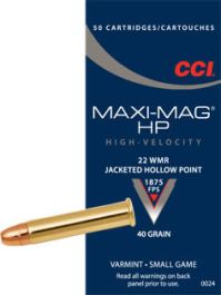 CCI Maxi-Mag 22 WMR HP Tête Creuse x50