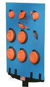 MTM Bird Board With 18 Easy To Load Clay Target Clips 17.5x23" Blue    